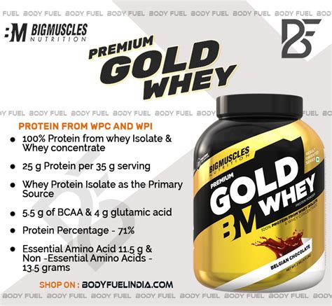 Big Muscles Premium Gold Whey Protein Body Fuel