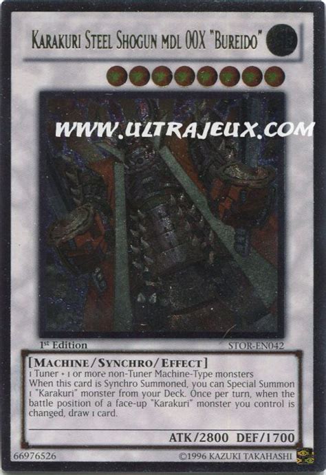 Karakuri Steel Shogun Mdl 00x Bureido STOR EN042 UL Carte Yu Gi O