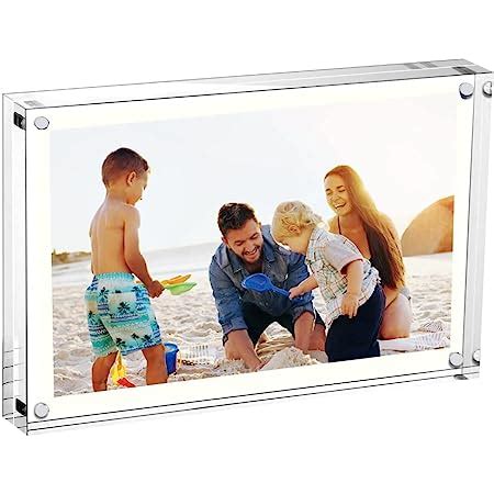 Hmf Cadre Photo Magn Tique En Verre Acrylique Transparent