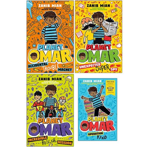 Planet Omar Series 4 Books Collection Set By Zanib Mian Accidental