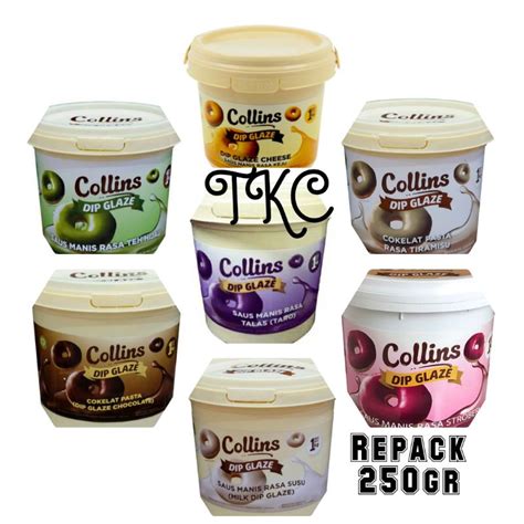 Jual Glaze Collins Dip Glaze Toping Glaze Gr Repack Plastik