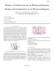 Dise O Y Construcci N De Un Electrocardiograma Vspace Mm Pdf