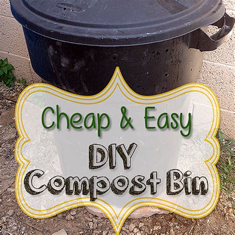 Cheap And Easy Diy Compost Bin The Imperfectly Happy Home