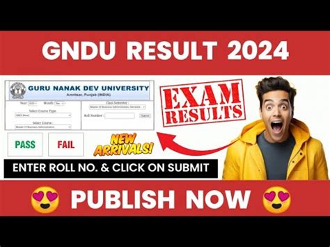 GNDU RESULT 2024 PUBLISH NOW BREAKING NEWS NEW UPDATE GNDU