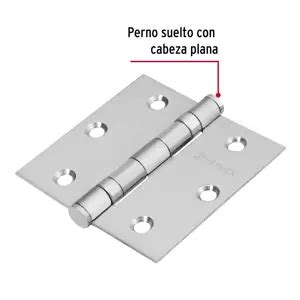 Bc P Truper Bisagra Cuadrada Acero Inox Cabeza Plana Hermex