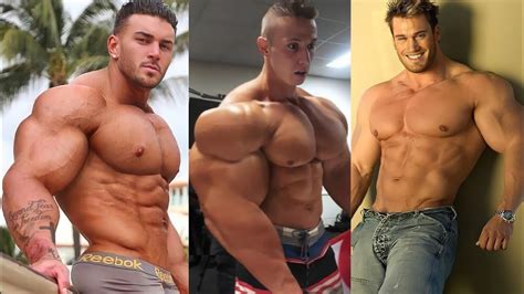 Majestic Shredded Huge Bodybuilders Models Engaging Big