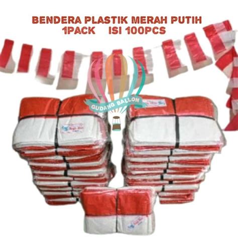 Promo Bendera Merah Putih Plastik Umbul Umbul Agustusan Bendera