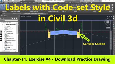 How To Apply Labels With Code Set Styles To Corridor Section View In