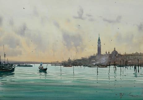 The lagoon in Venice by Joseph Zbukvic on artnet