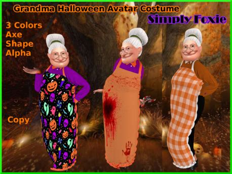 Second Life Marketplace - Grandma Halloween Costume (Boxed)