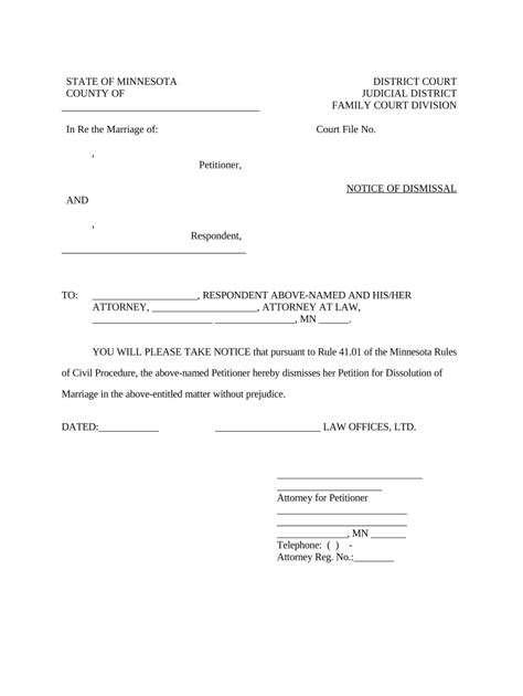 Voluntary Dismissal Fill Out Sign Online DocHub