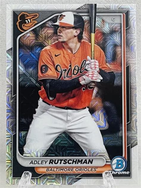 ADLEY RUTSCHMAN 2024 Bowman chrome Mojo réfracteur 77 Orioles EUR 1 86