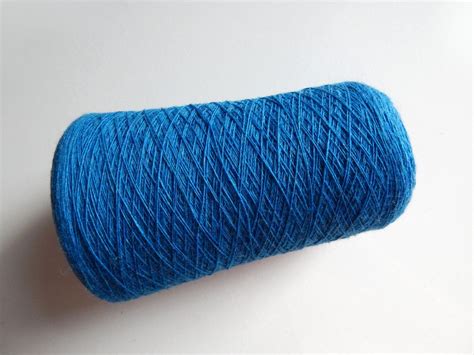 Dark Turquoise Merino Yarn 165 Gr Blue Lace Wool Yarn Etsy