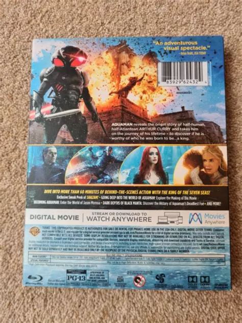 Aquaman Jason Momoa Amber Heard Willem Dafoe Blu Ray Dvd