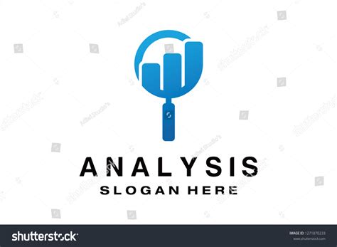 analysis logo design stock vector royalty   shutterstock