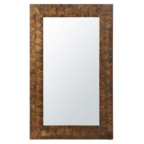 Miroir en manguier sculpté 80x133 Kisangani Maisons du Monde