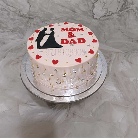 Discover More Than 48 Mom Dad Anniversary Cake Best Indaotaonec