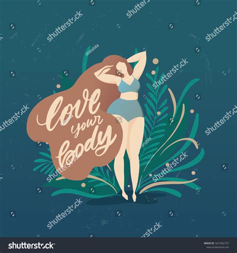 Body Positive Poster Trendy Hand Drawn Stock Vector Royalty Free 1621802737 Shutterstock