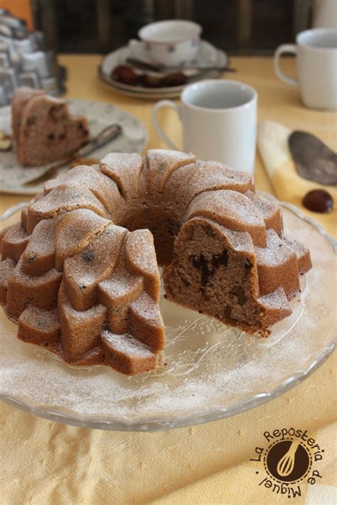 Bundt Cake de Castañas Nueces y Chocolate La Repostería de Miguel