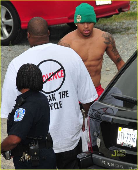 Photo Chris Brown Shirtless Volunteer Work Photo Just