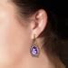 Huge Vintage Amethyst 17 93ct Tw Filigree Vintage Drop Earrings 14k