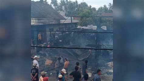 Rumah Dan Empat Unit Kendaraan Roda Dua Ludes Diamuk Si Jago Merah Di