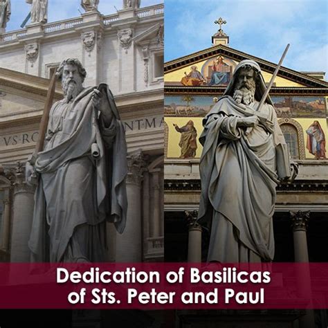 Dedication of Basilicas of Sts. Peter and Paul — Catholic Apostolate ...