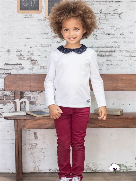 Pantalon Bordeaux Enfant Fille Pantalon Jean Et Legging Enfant