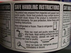 Safe Handling Instructions Label On Meat And Poultry - Best Label Ideas ...