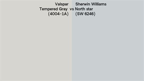 Valspar Tempered Gray 4004 1a Vs Sherwin Williams North Star Sw 6246