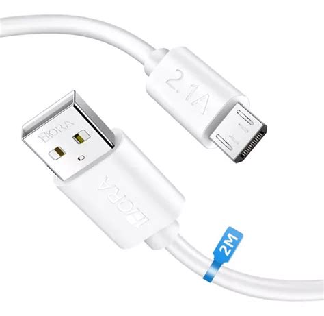 Cable 2m V8 Microusb Android Datos Carga Rápida 1hora Cab178 MercadoLibre