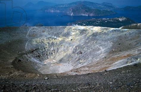 Gran Cratere The Great Crater On Island Of Vulcano Aeolian Islands