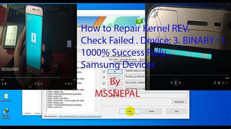 How To Repair Kernel Revcheck Faildevice 3 Binary 1 All Samsung Mobile Phone By Mssnepal