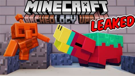 Minecraft Live Leaked Archeology Update Youtube