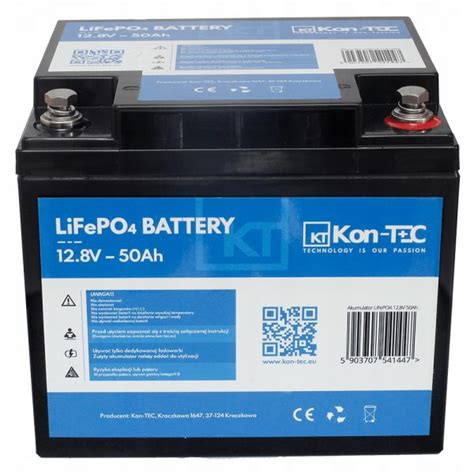 Akumulator KON-TEC 12,8V 50Ah KT-LFP1250 - ERBAT Akumulatory