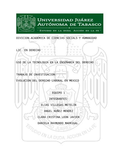 Docx Evolucion Del Derecho Del Trabajo En Mexico Dokumen Tips