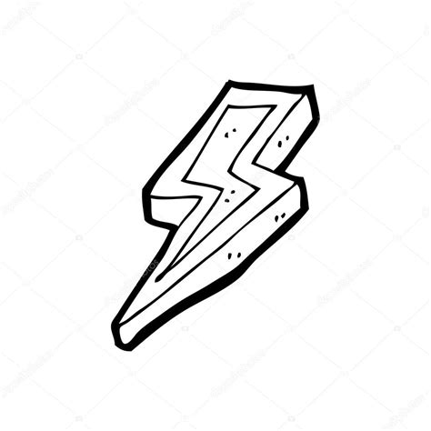 Rayo Signo De La Caricatura Vector De Stock Por Lineartestpilot 19765589