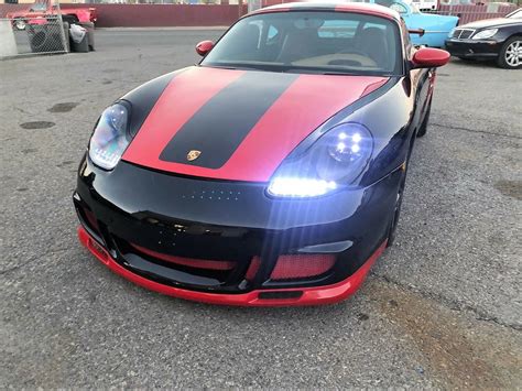 Porsche Boxster Mk Black Led Drl Projector Headlights Pair Or