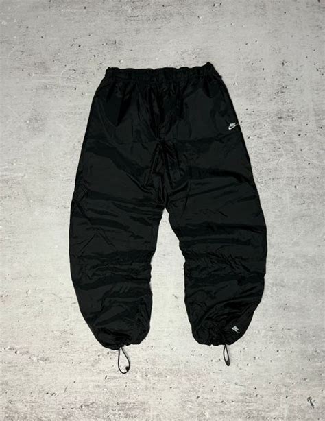 Nike 00s Nike Vintage Nylon Baggy Double Swoosh Joggers Pants Grailed