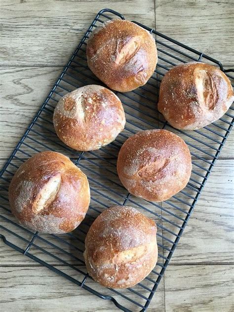 Mini Sourdough Bread Boules In 2020 Sourdough Bread Bowl Recipe