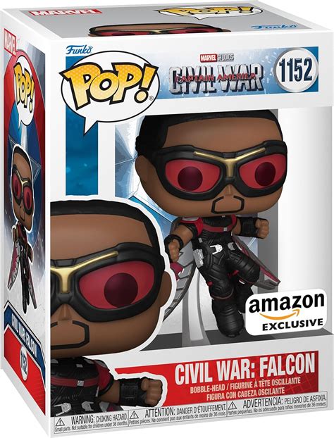 Funko Pop Marvel Civil War Baue Eine Szene Auf Falcon Captain