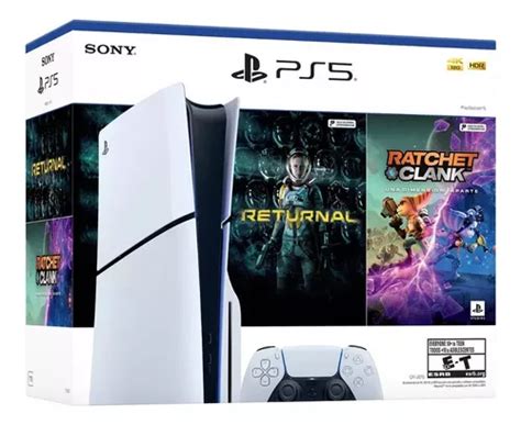 Sony Slim PS5 Con Disco 2 Juegos 1TB Standard Color Blanco 2024