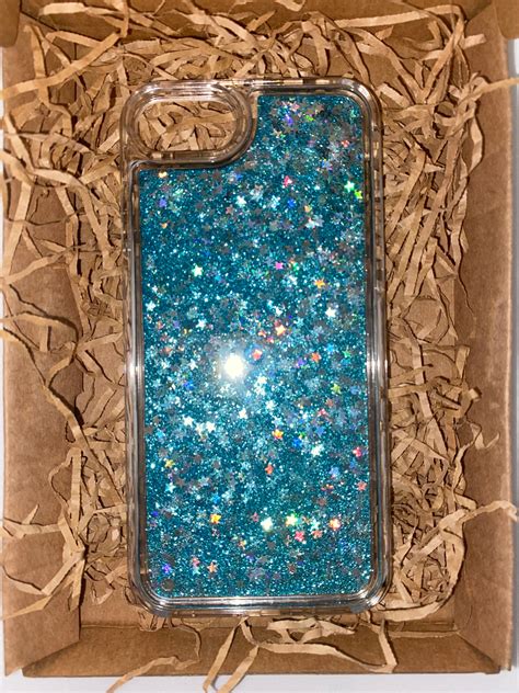 Iphone Liquid Glitter Cases 66s78 Etsy