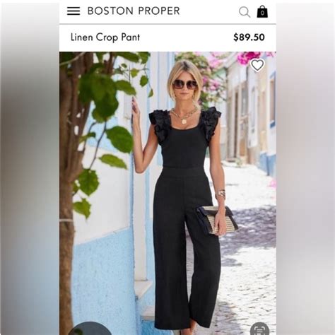 Boston Proper Pants Jumpsuits Boston Proper Linen Pants Poshmark