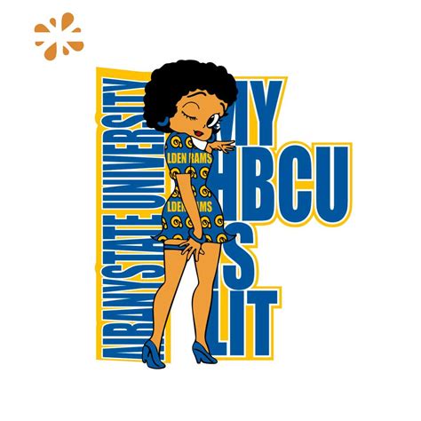 Hbcu Is Lit Betty Boop Girl Svg Trending Svg Airany State Inspire