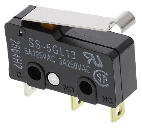 SS 5GL13 Omron Simulated Roller Lever Micro Switch Solder Terminal