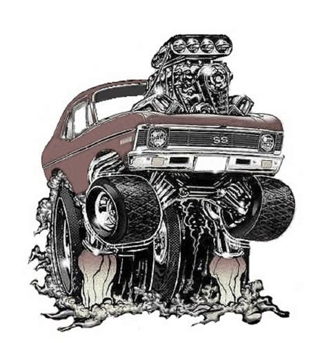 Hotrod Illustrations Cool Car Drawings Cartoon Car Drawing Automotive Artwork