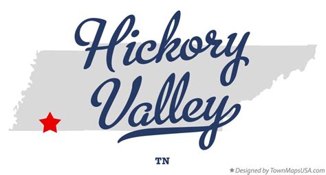 Map of Hickory Valley, TN, Tennessee