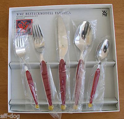 Matteo Thun Pc Wmf Besteck Fantasia Flatware Red Yellow Blue Memphis