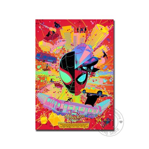 Miles Morales Spiderverse Film Wall Art Poster – Aesthetic Wall Decor